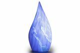 Polished Indonesian Blue Amber Flame #383342-1